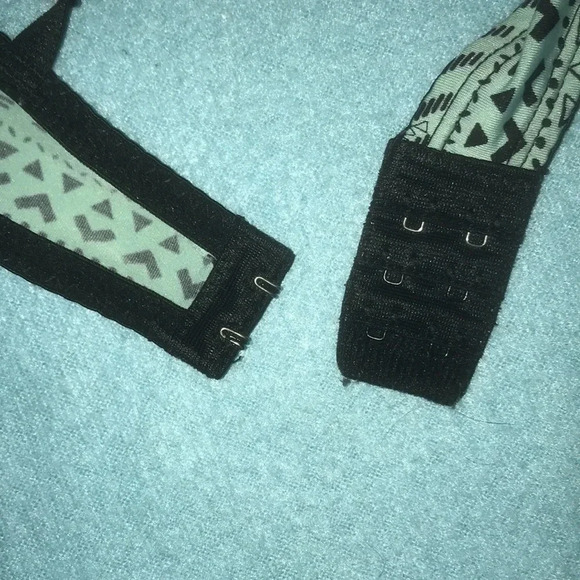 JOE BOXER 36 B sea foam mint Aztec print padded push up bra - Picture 4 of 8